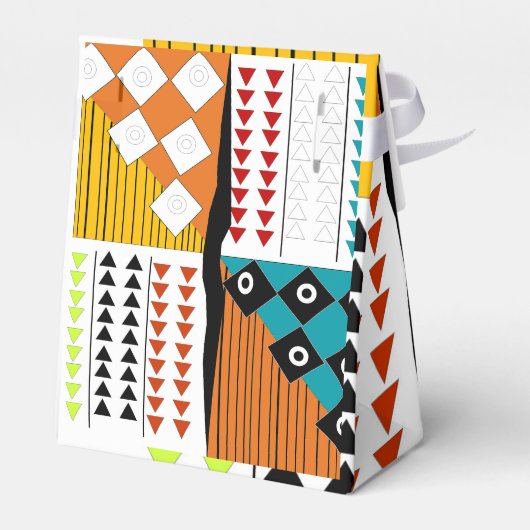 Mooie Afrikaanse Print Favor Boxes Bedankdoosjes (Achterkant)