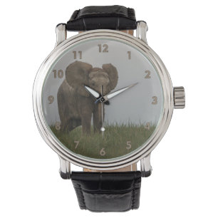 Mooie Afrikaanse Struik olifant Horloge