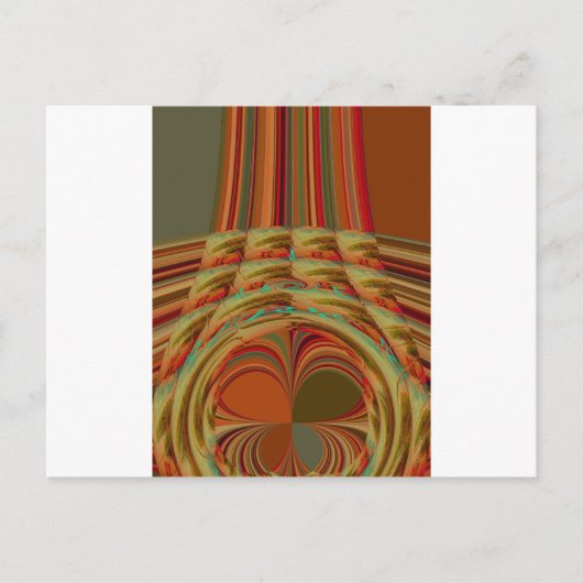 Mooie Afrikaanse traditionele Gouden Bruin Motief Briefkaart (Voorkant)