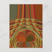 Mooie Afrikaanse traditionele Gouden Bruin Motief Briefkaart (Voorkant)