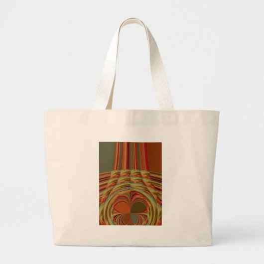 Mooie Afrikaanse traditionele Gouden Bruin Motief Grote Tote Bag (Voorkant)