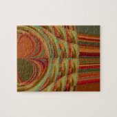 Mooie Afrikaanse traditionele Gouden Bruin Motief Legpuzzel (Horizontaal)