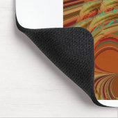 Mooie Afrikaanse traditionele Gouden Bruin Motief Muismat (Hoek)