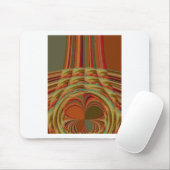 Mooie Afrikaanse traditionele Gouden Bruin Motief Muismat (Met muis)