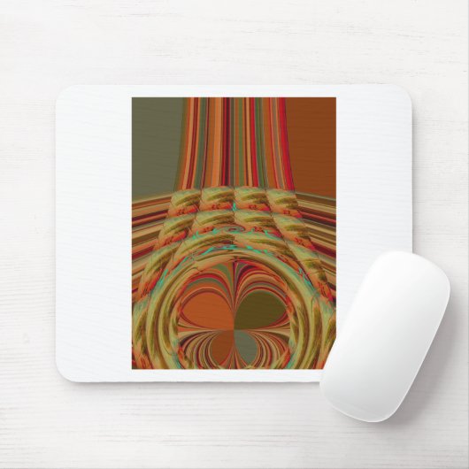 Mooie Afrikaanse traditionele Gouden Bruin Motief Muismat (Met muis)