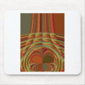 Mooie Afrikaanse traditionele Gouden Bruin Motief Muismat (Voorkant)