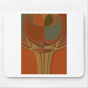 Mooie Afrikaanse traditionele Gouden Bruin Motief Muismat