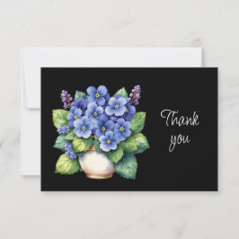 Mooie Afrikaanse Viooltjes Bloemen Dank Je Kaart