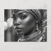 Mooie Afrikaanse vrouw Briefkaart (Voorkant)