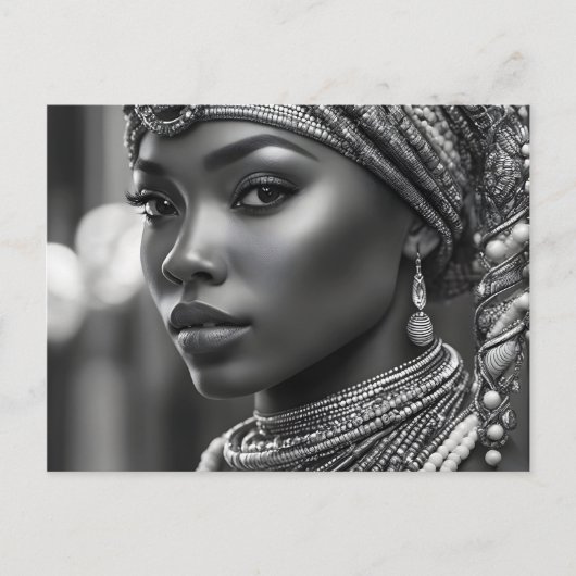 Mooie Afrikaanse vrouw Briefkaart (Voorkant)