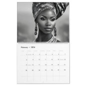 Mooie Afrikaanse vrouw Kalender (Feb 2026)