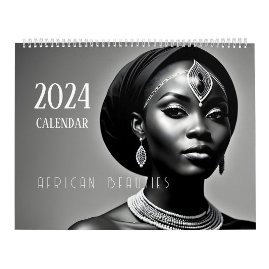 Mooie Afrikaanse vrouw Kalender (Hoes)