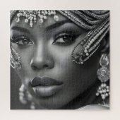 Mooie Afrikaanse vrouw Legpuzzel (Verticaal)