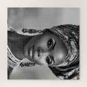 Mooie Afrikaanse vrouw Legpuzzel (Horizontaal)