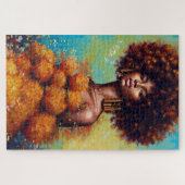 Mooie Afrikaanse vrouw Legpuzzel (Horizontaal)