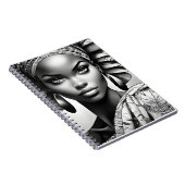 Mooie Afrikaanse vrouw Notitieboek (Rechterzijde)