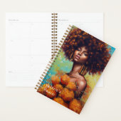 Mooie Afrikaanse vrouw Planner (Display)