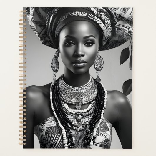 Mooie Afrikaanse vrouw Planner (Voorkant)