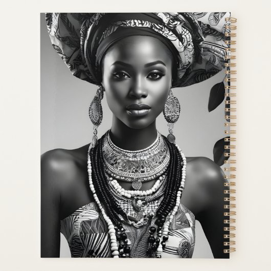 Mooie Afrikaanse vrouw Planner (Achterkant)