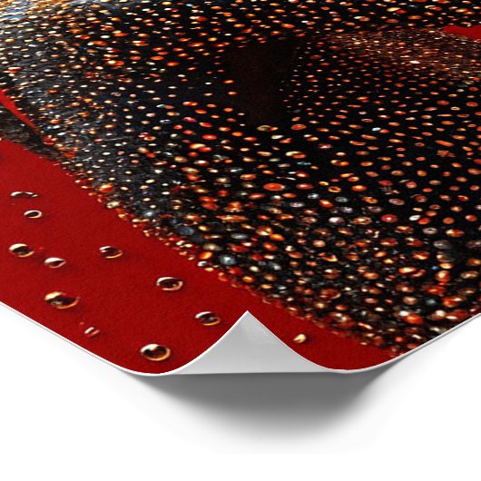 Mooie Afrikaanse vrouw Poster (Hoek)