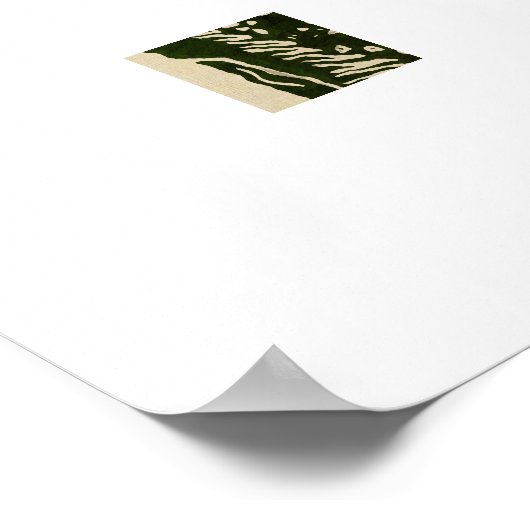 Mooie Afrikaanse vrouw Poster (Hoek)