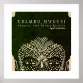 Mooie Afrikaanse vrouw Poster (Voorkant)