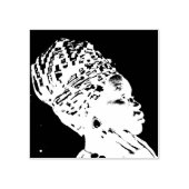 Mooie Afrikaanse vrouw Rubberstempel (Afrduk)