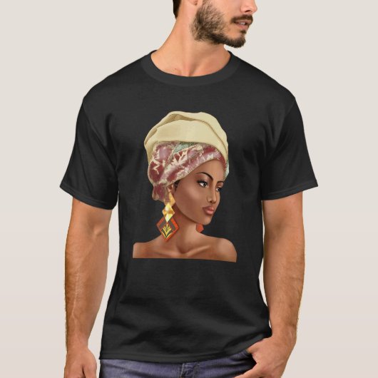 Mooie Afrikaanse vrouwen zwarte vrouwen T-shirt (Voorkant)