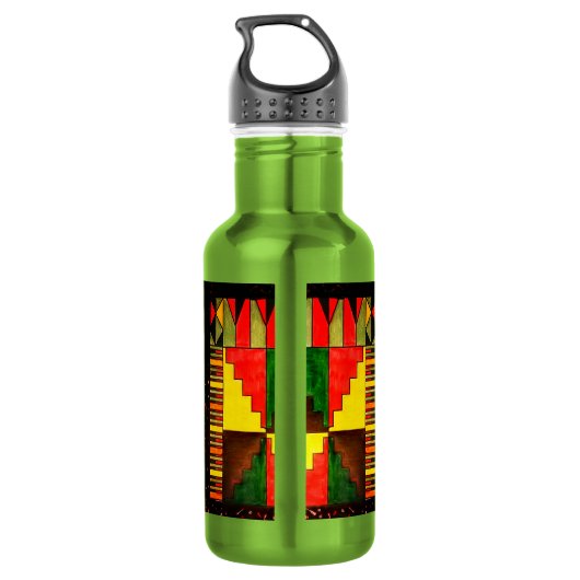 Mooie Afrikaanse waterfles Waterfles (Achterkant)