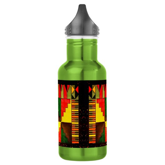 Mooie Afrikaanse waterfles Waterfles (Links)