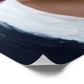 Mooie Afrikaanse zwarte vrouw schilderij Poster (Hoek)