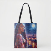 Mooie Afro-Amerikaanse kunst Tote Bag (Voorkant)