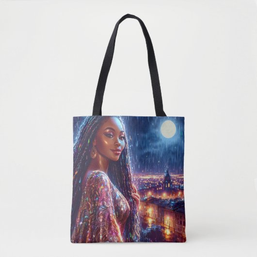 Mooie Afro-Amerikaanse kunst Tote Bag (Voorkant)