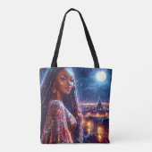 Mooie Afro-Amerikaanse kunst Tote Bag (Achterkant)