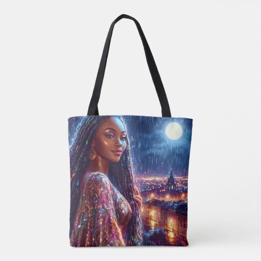 Mooie Afro-Amerikaanse kunst Tote Bag (Achterkant)