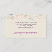 Mooie Afro-Amerikaanse Vrouw - Artistiek Haar Visitekaartje (Achterkant)