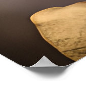 Mooie Afro-Amerikaanse vrouw met bloemen Poster (Hoek)