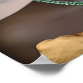 Mooie Afro-Amerikaanse vrouw met bloemen Poster (Hoek)