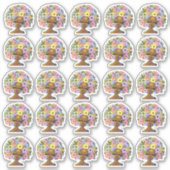 Mooie Afro-Amerikaanse vrouwen Sticker (Voorkant)