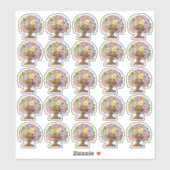 Mooie Afro-Amerikaanse vrouwen Sticker (Vel)