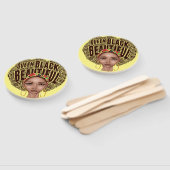 Mooie Afrocentric Sterke Zwarte Vrouw Handwaaier (Niet-gemonteerd)