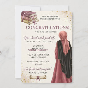Mooie afstudeerkaart Promotie afstudeerkaart Kaart