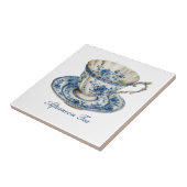 Mooie "Afternoon Tea" Floral Teacup Keramische Teg Tegeltje (Zijkant)