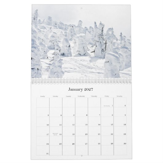 Mooie agenda voor Canada Kalender (Jan 2027)