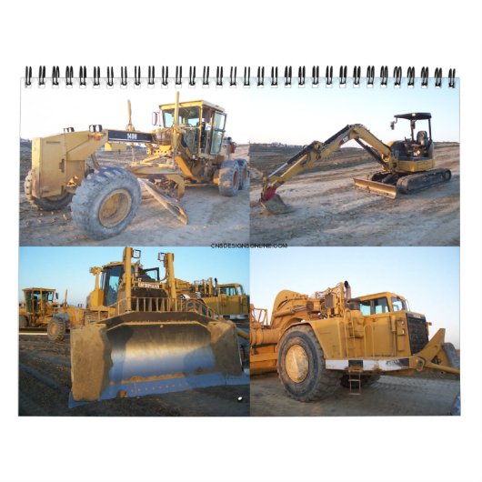Mooie agenda voor zware apparatuur kalender (Hoes)