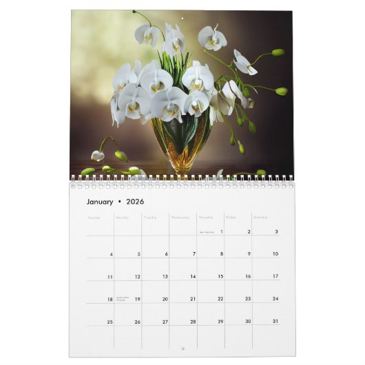 Mooie AI Afbeeldingen King Protea Lilies Kalender (Jan 2026)