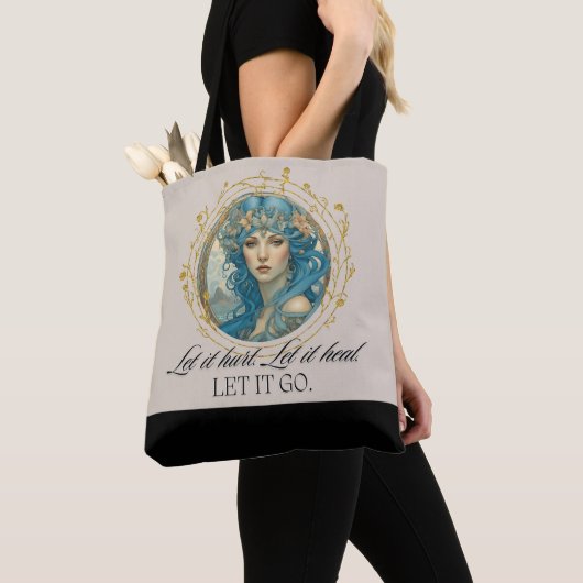 Mooie AI Inspirerend Quote Fairy Queen Tote Bag (Dichtbij)
