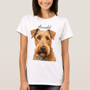 MOOIE AIRDALE TERRIER HONDENGEZICHT T-SHIRT