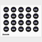 Mooie Airstream Ronde Sticker (Vel)