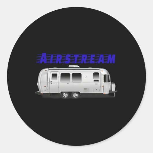 Mooie Airstream Ronde Sticker (Voorkant)
